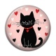 Cabochon Résine - chat noir 