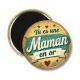 Magnet's - tu es une maman en or- cabochon verre ou résine, miroirs, porte clés