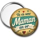 Miroir de poche - tu es une maman en or- cabochon verre ou résine, miroirs, porte clés