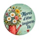 merci maman d'être toujours là- - Cabochon verre ou résine- pendentif résine