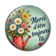 Cabochon Résine - merci maman d'être toujours là- - Cabochon verre ou résine- pendentif résine