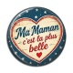 Cabochon Résine - ma maman est la plus belle - Cabochon verre ou résine- pendentif résine