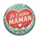 Cabochon Verre - Je t'aime maman cabochon verre ou résine, miroirs, magnet