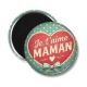 Magnet's - Je t'aime maman cabochon verre ou résine, miroirs, magnet