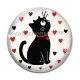 Cabochon Verre - chat- cabochon verre ou résine, miroirs