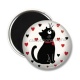 Magnet's - chat- cabochon verre ou résine, miroirs