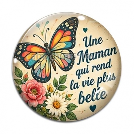 Cabochon Verre - une maman qui rend la vie plus belle