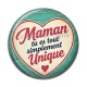 Cabochon Résine - maman tu es tout simplement unique