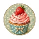 cup cake- cabochon verre ou résine