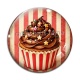Cabochon Verre - cup cake- cabochon verre ou résine