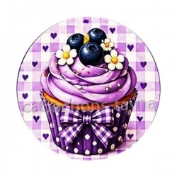 cup cake- cabochon verre ou résine