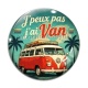 Cabochon Verre - j'peux pas j'ai van