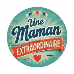 une maman extraordinaire- cabochon verre ou résine, miroirs, porte clés