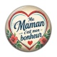 Cabochon Résine - ma maman c'est mon bonheur