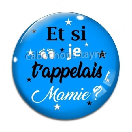 Cabochon Verre - et si je t'appelais mamie