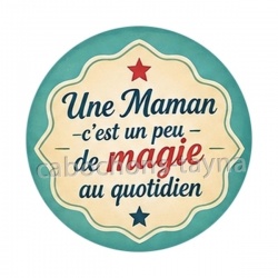 cabochon maman- en verre ou en résine
