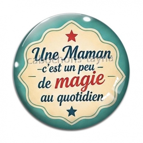 Cabochon Verre - cabochon maman- Cabochon en verre Cabochon en résine