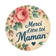 merci d'être toi maman-  cabochon verre ou résine, miroirs, porte clés, magnet