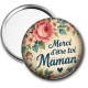 Miroir de poche - merci d'être toi maman-- cabochon verre ou résine, miroirs, porte clés