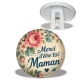 Trépied - merci d'être toi maman-- cabochon verre ou résine, miroirs, porte clés