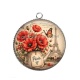 Pendentif Cabochon Argent - cabochon Paris- en verre ou en résine- pendentif
