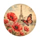 Paris coquelicot tour Eiffel- cabochon en verre ou en résine- pendentif