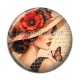 Cabochon Résine - femme de paris