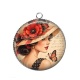 Pendentif Cabochon Argent - femme de paris