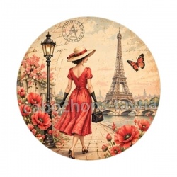 femme Paris tour Eiffel