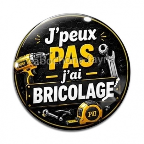 Cabochon Verre - cabochon j'peux pas j'ai bricolage