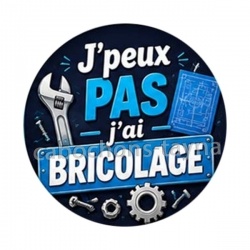  j'peux pas j'ai bricolage- Mécanique- cabochon en verre ou en résine- pendentif