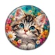 Cabochon Résine - Chaton tigrer- cabochon verre ou résine, pendentif