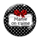Cabochon Verre - mamie on t'aime