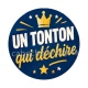 tonton qui déchire- cabochon verre ou résine, décapsuleur