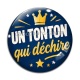 Cabochon Verre - tonton qui déchire- cabochon verre ou résine, décapsuleur