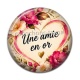 Cabochon Résine - Une amie en or- cabochon verre ou résine, miroirs, magnet