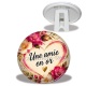 Trépied - Une amie en or- cabochon verre ou résine, miroirs, magnet