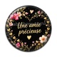 Cabochon Résine - Une amie précieuse- cabochon verre ou résine, miroirs, porte clé