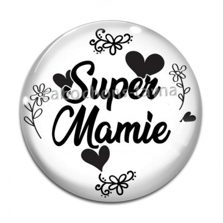 Cabochon Verre - super mamie