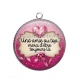 Pendentif Cabochon Argent - une amie au top merci d'être toujours là- cabochon verre ou résine, magnet