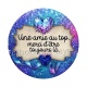 une amie au top merci d'être toujours là- cabochon verre ou résine, miroirs, porte clé