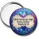 Miroir de poche - une amie au top merci d'être toujours là- cabochon verre ou résine, miroirs, porte clé