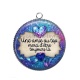 Pendentif Cabochon Argent - une amie au top merci d'être toujours là- cabochon verre ou résine, miroirs, porte clé