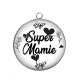 Pendentif Cabochon Argent - super mamie
