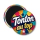 Magnet's - tonton au top- cabochon verre ou résine, décapsuleur