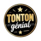 tonton génial- cabochon verre ou résine