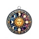 Pendentif Cabochon Argent - soleil- arbre de vie- cabochon verre ou résine, magnet