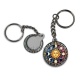 Porte clés - soleil- arbre de vie- cabochon verre ou résine, magnet