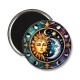 Magnet's - soleil lune- cabochon verre ou résine, pendentif