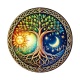 arbre de vie- cabochon verre ou résine, porte clé, magnet, miroir